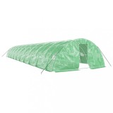 Cumpara ieftin Sera cu cadru din otel, verde, 100 m&sup2;, 20x5x2,3 m