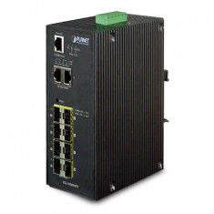 Planet IP30 Industrial 8* 100/1000F SFP + 2*10/100/1000T Full Managed Ethernet foto