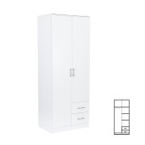 Dulap Sifonier Alb 80x205 cm, Dormitor/Hol, Garantie 3 Ani, Spatios si Modern