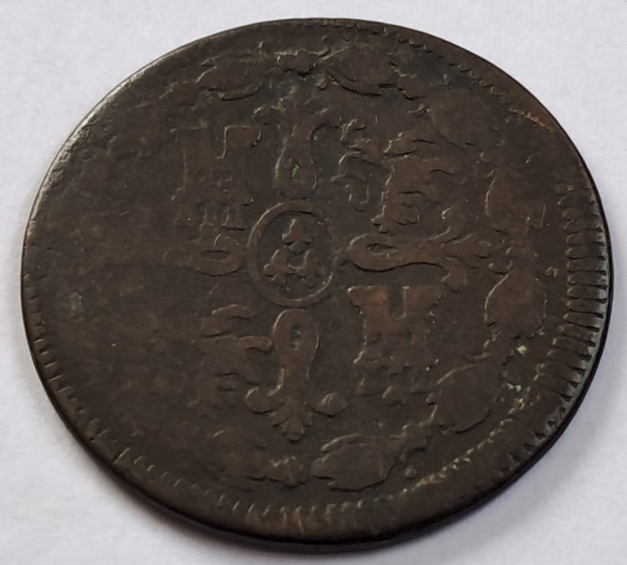 Spania, 8 Maravedis 1818 Ferdinand VII