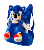 Ghiozdan plus pt copii cu mascota detasabila,Sonic