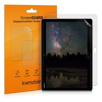 Set 2 Folii de protectie mate pentru tableta Huawei MediaPad M3 Lite 10 , Kwmobile, Transparent, Plastic, 41994.2 foto