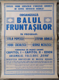 Afis Balul Fruntasilor 1974