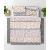 Lenjerie dubla 100% bumbac,4 piese, Milo