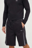 BOSS Green pantaloni scurți bărbați, culoarea negru 50504877