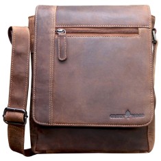 Borseta de umar pentru barbati din piele naturala Premium vintage: Greenwood&reg; Lee
