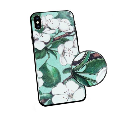 Husa SAMSUNG Galaxy A30 \ A20 - Flowers 3D (Verde) foto