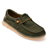 Mocasini GRYXX kaki, 40083, din material textil