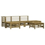 Cumpara ieftin Set mobilier relaxare de gradina, 6 piese, lemn de pin tratat