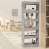 VidaXL Bibliotecă/Separator cameră, gri beton, 60x30x166 cm, PAL