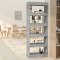 vidaXL Bibliotecă/Separator cameră, gri beton, 60x30x166 cm, PAL