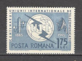 Romania.1965 100 ani UIT CR.95, Nestampilat