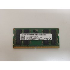 Memorie Laptop, Micron, 32GB, 5600Mhz, PC5-5600B-SB0, Sodimm DDR5, CL46, 1.1V, MTC16C2085S1SC56BD1