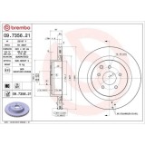 Set disc frana Nissan 350z Coupe (Z33) 09.02-12.09, 350z Roadster (Z33) 09.02-12.09, Spate, 322X22mm, ventilat, BREMBO