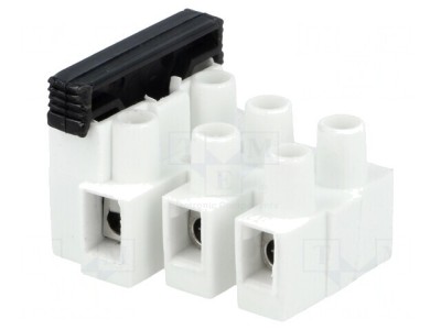 Regletă de Conexiuni cu Şurub 2,5mm2 450V 3 Piste foto