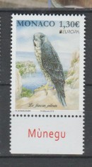 MONACO 2019 EUROPA CEPT - PASARI -serie 1 timbru Mi.3446 MNH**