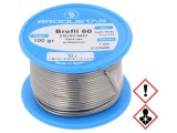 Sarman de lipit BROQUETAS 1mm cu plumb Sn60Pb40, flux colofoniu, 0.1kg