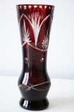 Vaza vintage germana rubin cristal