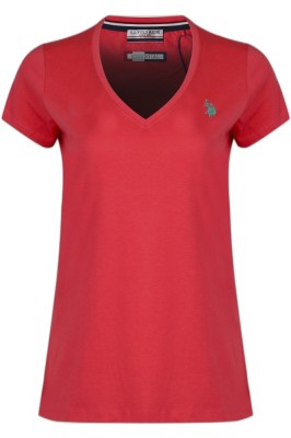 Tricou femei U.S. Polo Assn. Leja rosu foto