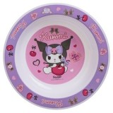 Bol din plastic cu design Kuromi roz și lila &Oslash;16cm, CMCLASS