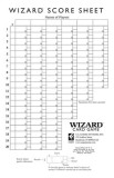 Oversized Wizard Scorepads