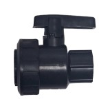Cumpara ieftin Robinet din plastic cu bila, pentru teava picurare, negru, Nr-5443, FI+FI, 1&quot; x 3/4&quot;