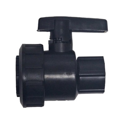 Robinet din plastic cu bila, pentru teava picurare, negru, Nr-5443, FI+FI, 1&amp;quot; x 3/4&amp;quot; foto