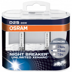 Set 2 Becuri auto far Xenon Osram D2S Night Breaker Unlimited up to 70 35W foto