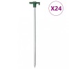VidaXL Țăruși de cort, 24 buc., 25 cm, 7 mm, oțel galvanizat și PP