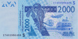 Bancnota Statele Africii de Vest 2.000 Franci 2017 - P916S UNC (Guineea Bissau)