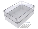 Carcasă universală policarbonat 175x250x100 mm transparentă