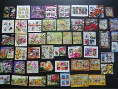 50 colite stampilate , timbre tematice Flora (Lot 3117) foto
