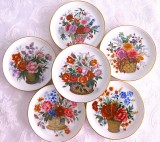 SET FARFURII PORTELAN FURSTENBERG SUPORTI PAHARE PORTELAN COASTER 10 CM