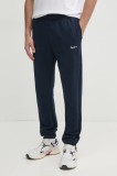 Pepe Jeans pantaloni de trening din bumbac DUKE JOGGER barbati, culoarea albastru marin, neted, PM211865