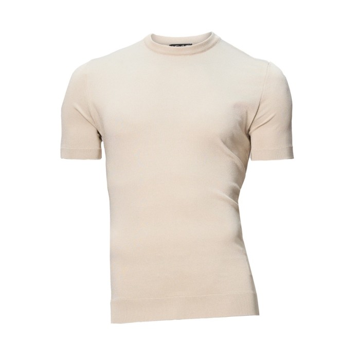 Tricou barbati crem tricotat TR11