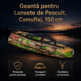 Geantă pentru Lansete de Pescuit, Camuflaj, 150 cm