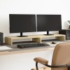 VidaXL Suport de monitor, stejar sonoma, 100x27x10 cm, lemn prelucrat 854654