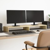 VidaXL Suport de monitor, stejar sonoma, 100x27x10 cm, lemn prelucrat