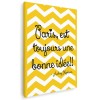 Tablou afis Paris est toujours une bonne idee Tablou canvas pe panza CU RAMA 20x30 cm