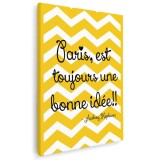 Tablou afis Paris est toujours une bonne idee Tablou canvas pe panza CU RAMA 30x40 cm