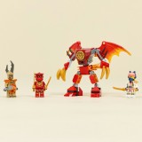 LEGO NINJAGO Robotul Dragon al lui Kai 71851, set de lupta cu 3 minifigurine