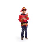 Set costum si accesorii pompier pentru copii