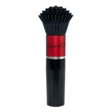 Aparat de masaj SCREAMING O Makeup Brush Vibe, &icirc;n formă de pensulă, pentru clitoris și zone erogene, 4 viteze, negru cu roșu