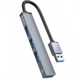 Hub USB Orico AH-A13, 1 x USB-A 3.0 - 3 x USB-A, Gri, Universal