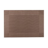 Set 4 Placemat antiderapante, PVC, 30x45 cm, Maro, Oem