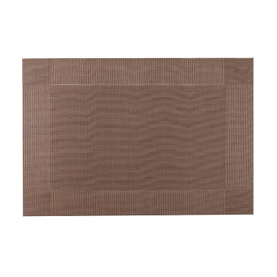 Set 4 Placemat antiderapante, PVC, 30x45 cm, Maro foto