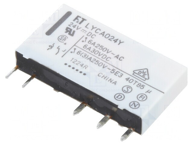 Releu Electromagnetic SPDT 24VDC 6A PCB