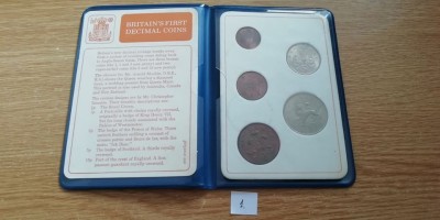 Set Marea Britanie FIRST DECIMAL COINS (1) foto