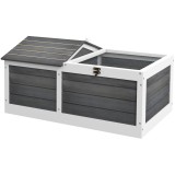 PawHut Casa Tarc pentru Animal Mic cu 2 Spații, 86 x 54 x 43 cm, Lemn de Brad | Aosom Romania