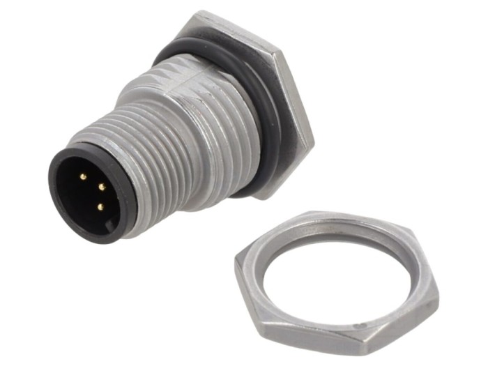 Conector M12 tată, 5 pini, cod A